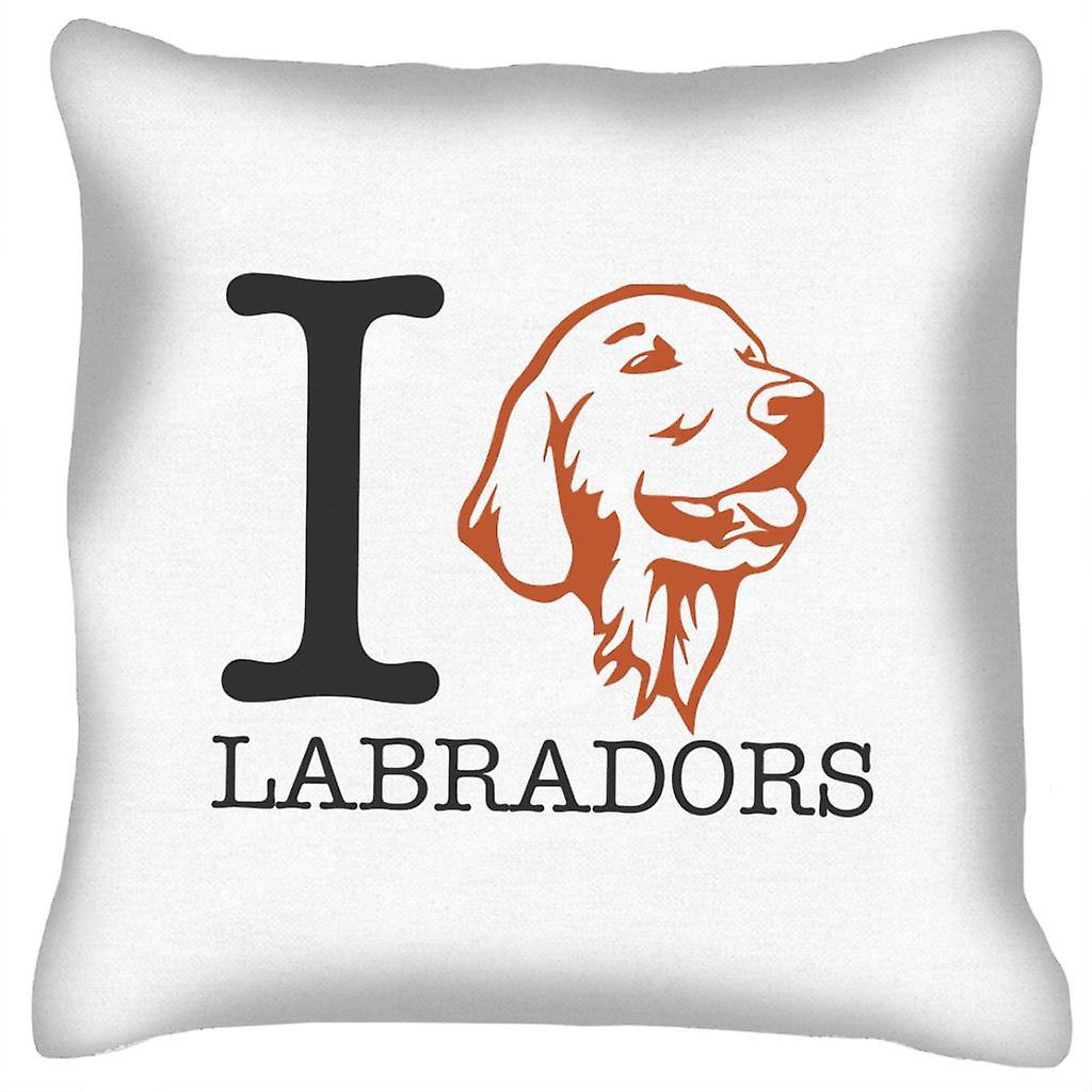I Heart Labradors Cushion