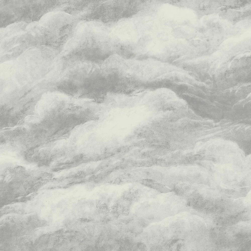 Belgravia Cloud Weave Silver Wallpaper
