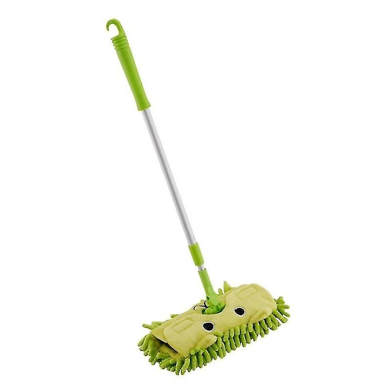 Light Green Children Mop Broom Dustpan Set Mini Sweeping House Cleaning