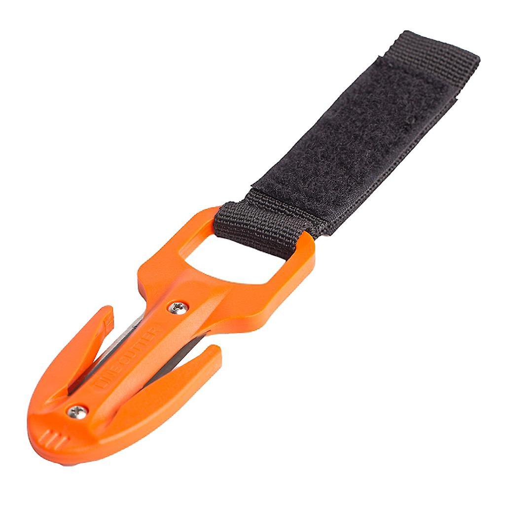 Portable Diving Line Cutter with Underwater Scuba Dive Mini Knife Black