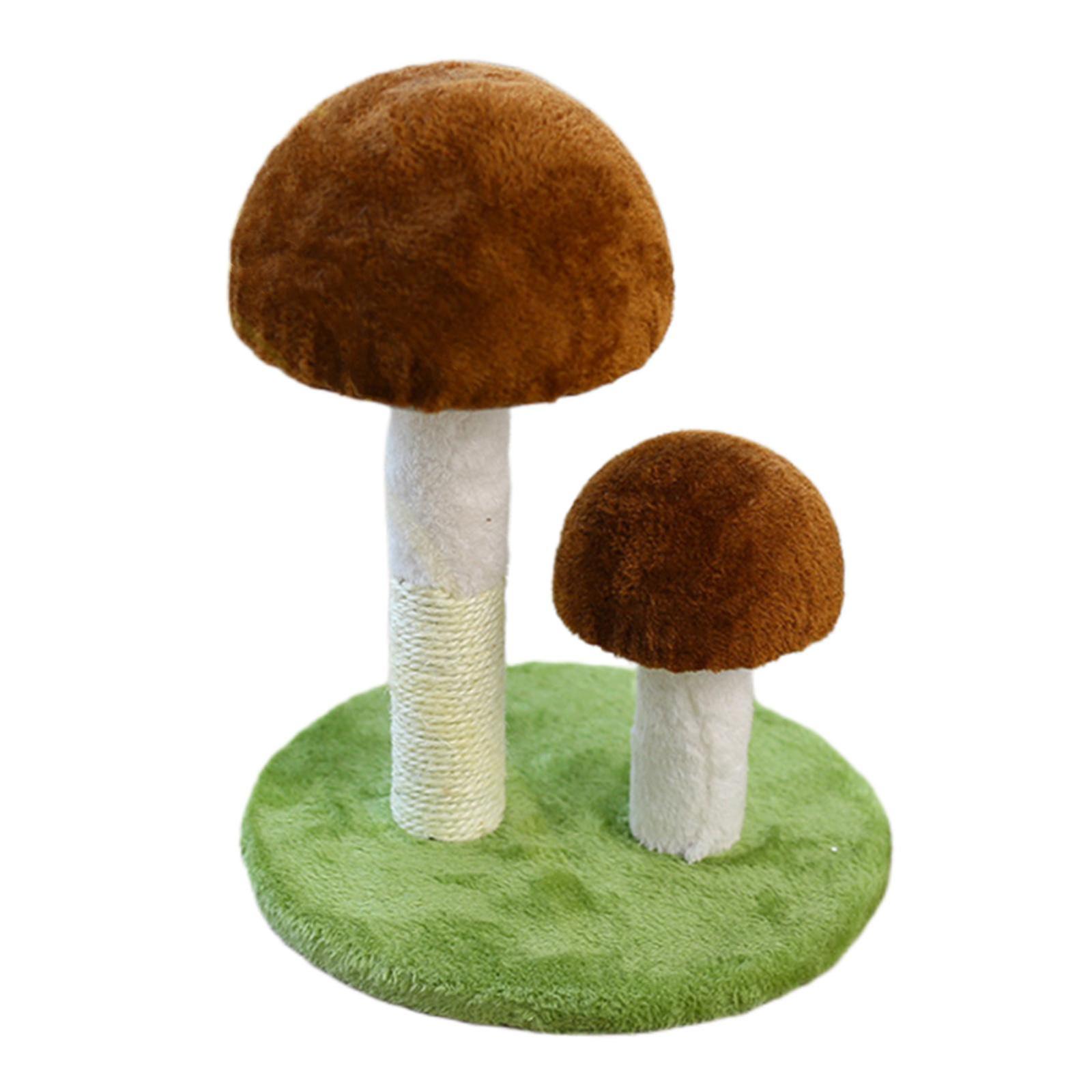 Cat Scratching Post Mushroom Scratching Post for Cat Kitten Gray with Ball