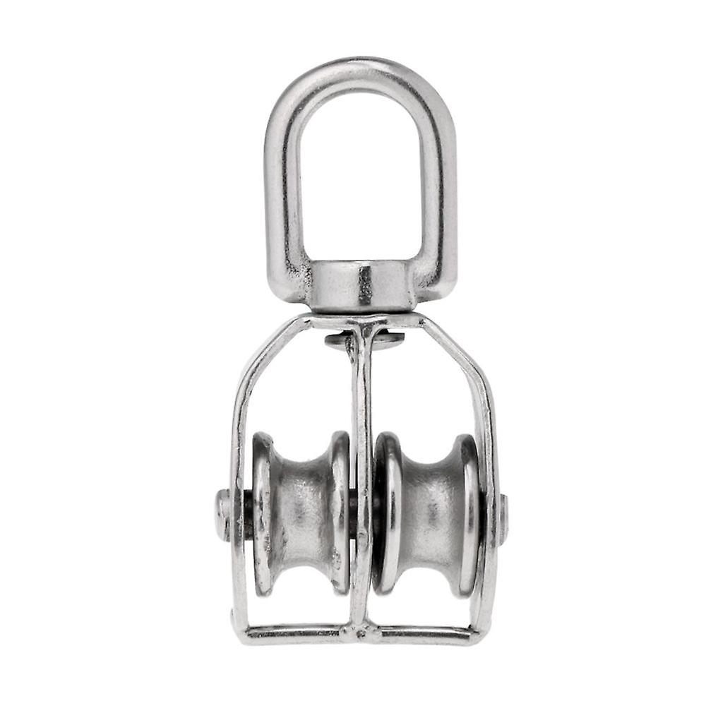 Swivel Pulley Sheave Metal Rigging M20 Lift Hoist Hanging Rope Lifting Wheel