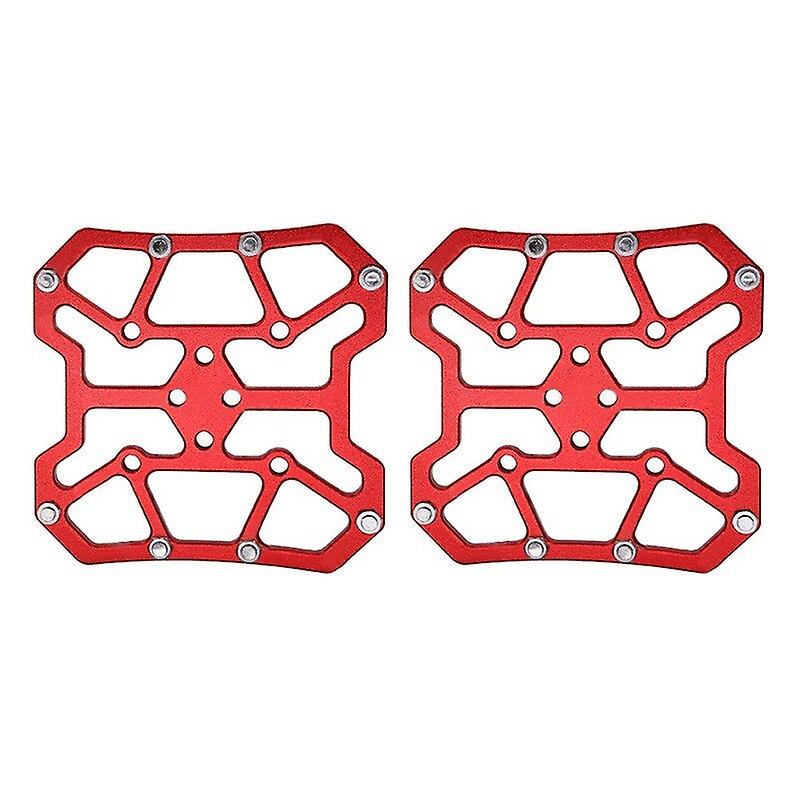 Mtb Mountain Bicycle Clipless Pedal Platform Adapters For Spd Keo Red Pedals