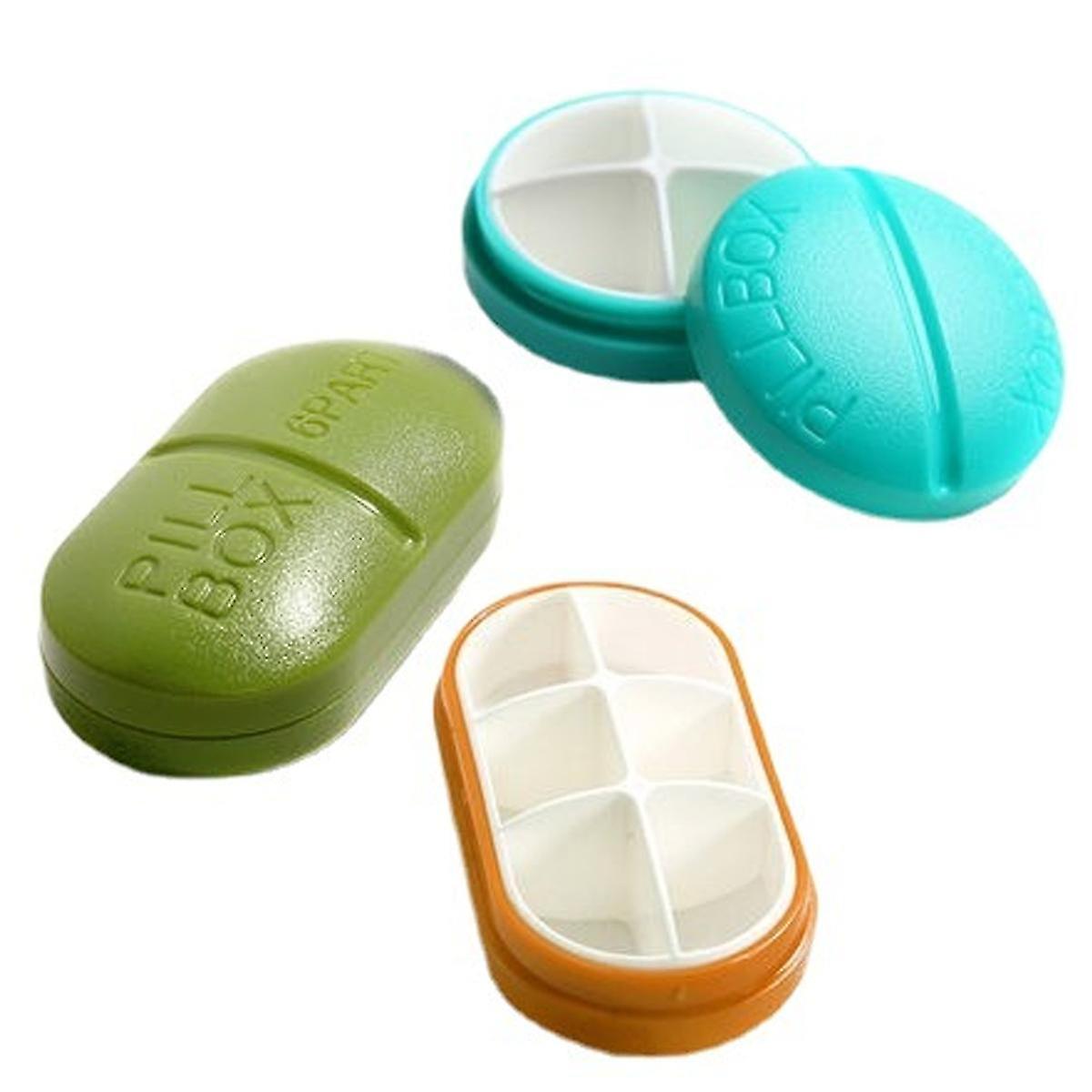 Pillbox Portable Pillbox With Four Compartments - Cross-shaped Pills