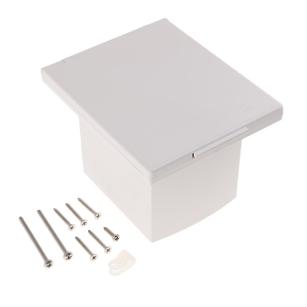 RV Trailer Power Outlet Outdoor Receptacle Socket Panel Adapter Converter