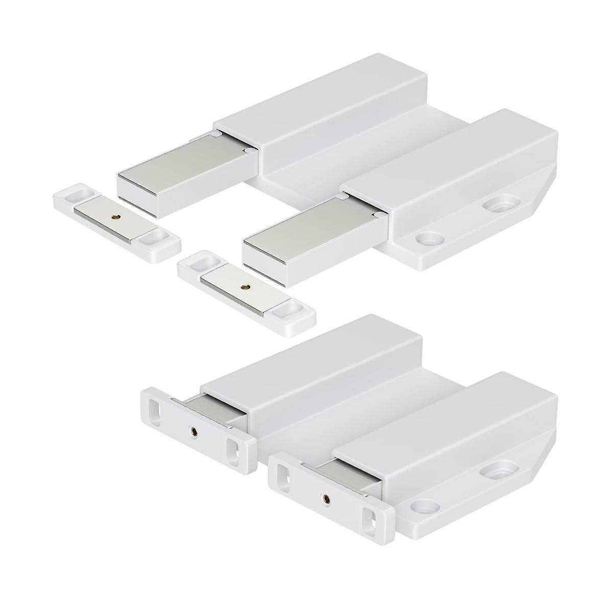 Double Push to Open Cabinet Door Catches Heavy Duty 2 Pack Magnet Push to Open Door Latch Touch Lat