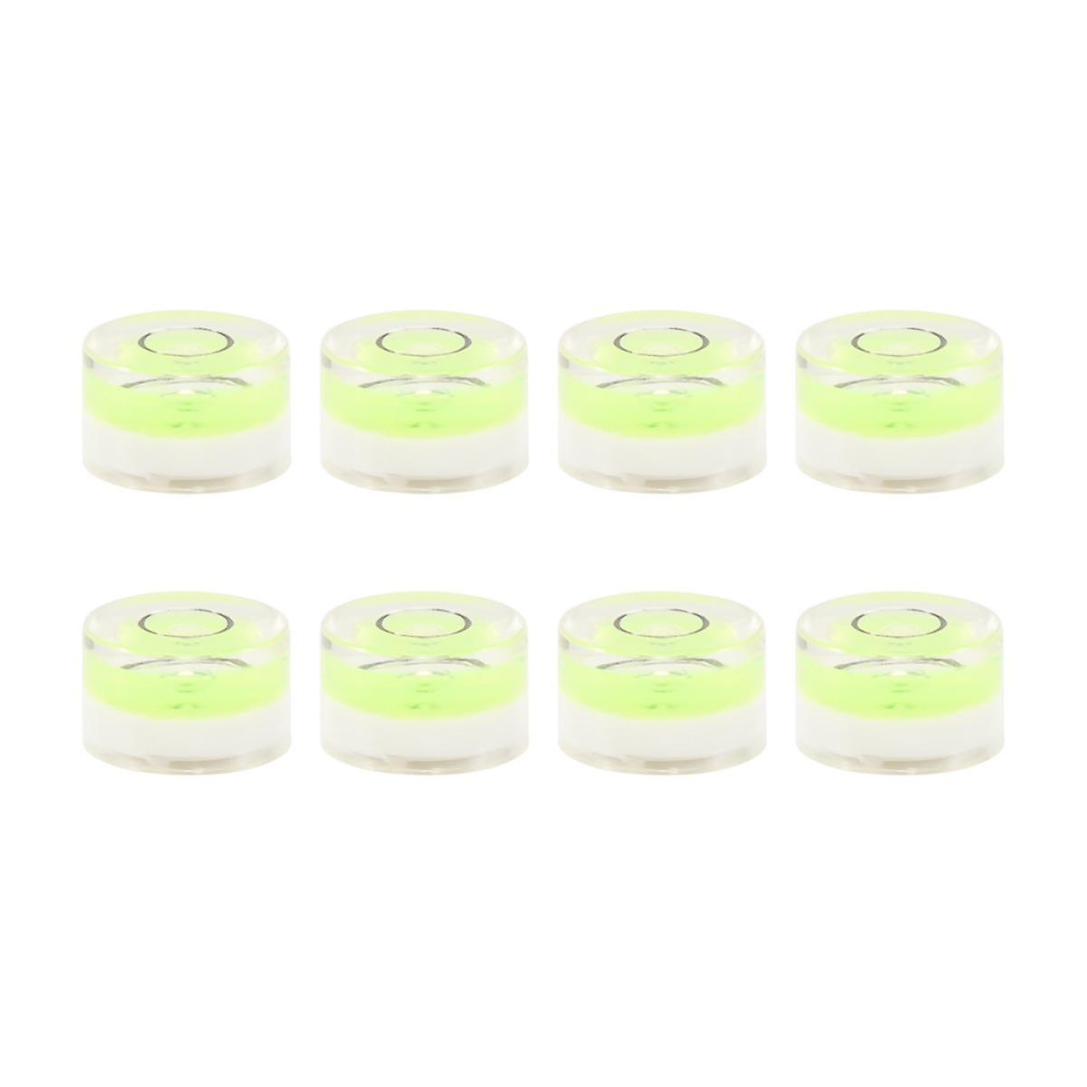 8Pcs Mini Circular Bubble Spirit Level Levels Inclinometers for Leveling Telescope, Tripod,10X6mm
