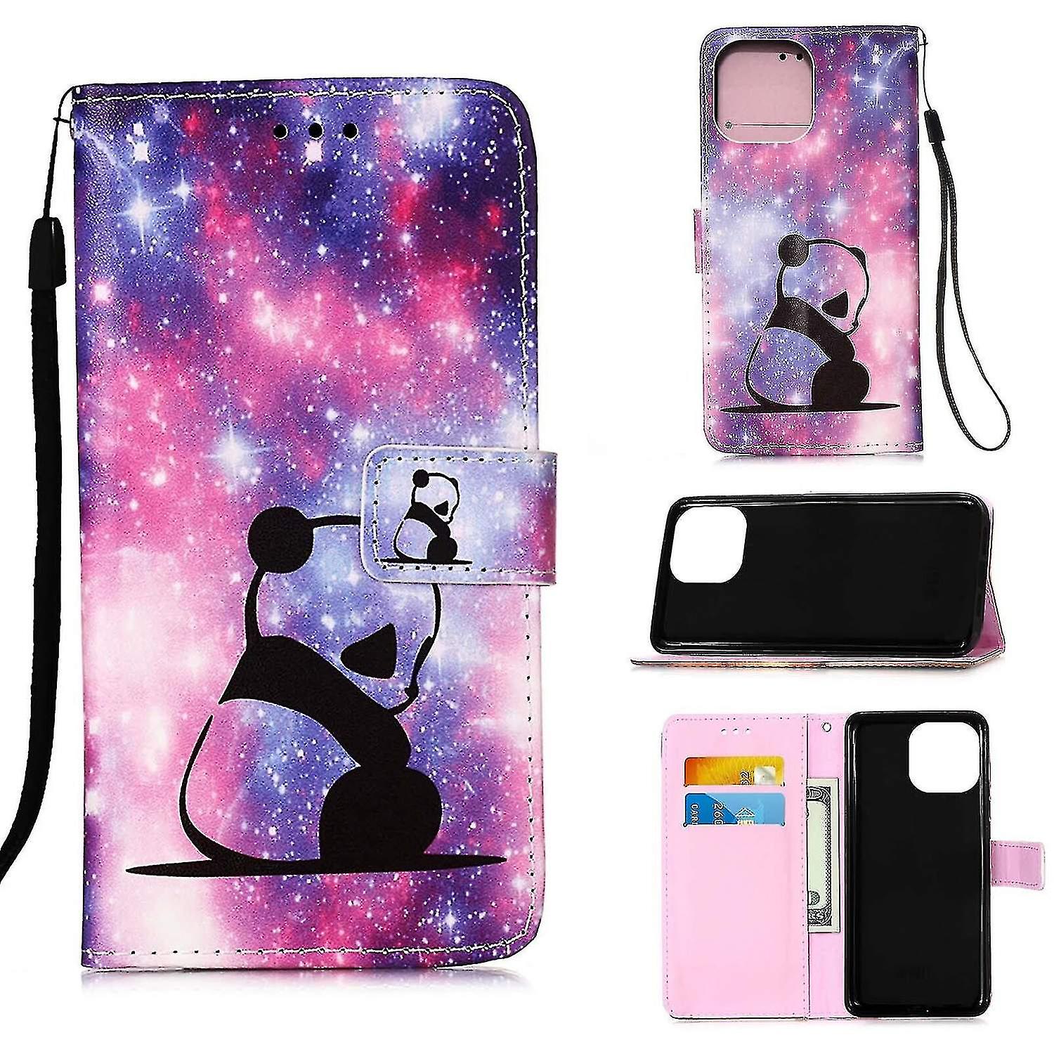 Compatible With Iphone 13 Case Leather Flip Wallet Cover With Card Slot Holder Kickstand Pattern - P