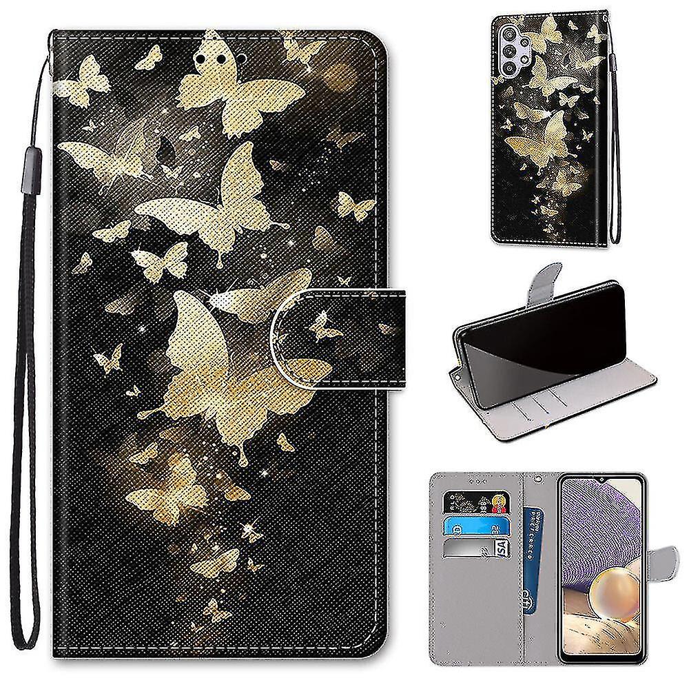 Compatible With Samsung Galaxy A32 5g Golden Butterfly Mobile Case