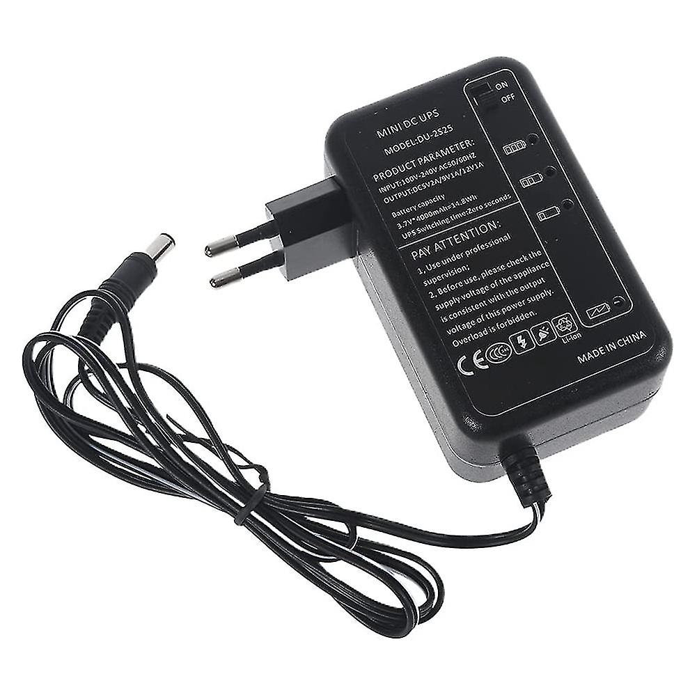 Recharable 5000mah 5v 9v 12v Ups Uninterrupted Backup 5.5x2.1mm Output For Wifi Rout