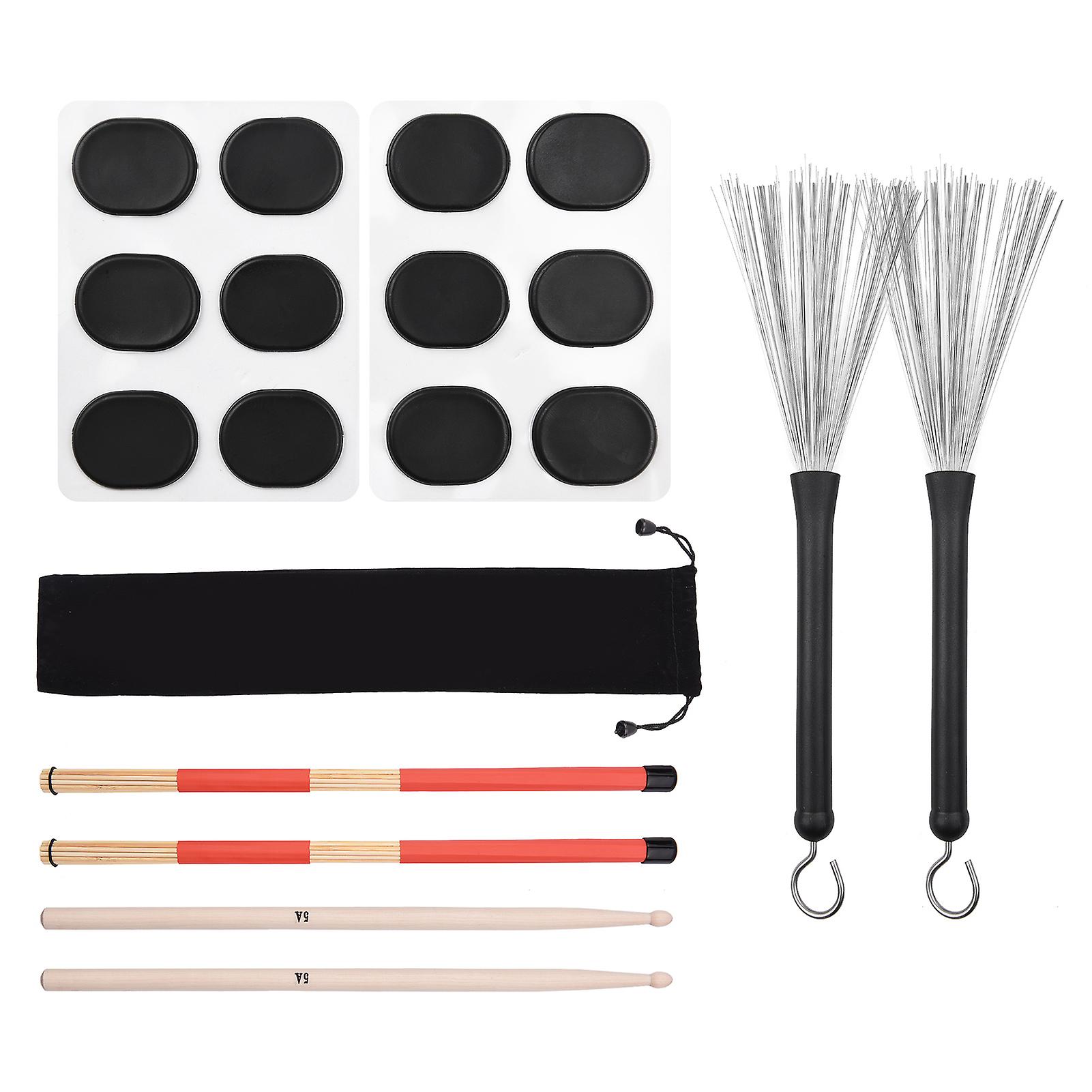 Drum Sticks Set 1 Pair Retractable Drum Wire Brushes Drum Stick Brush