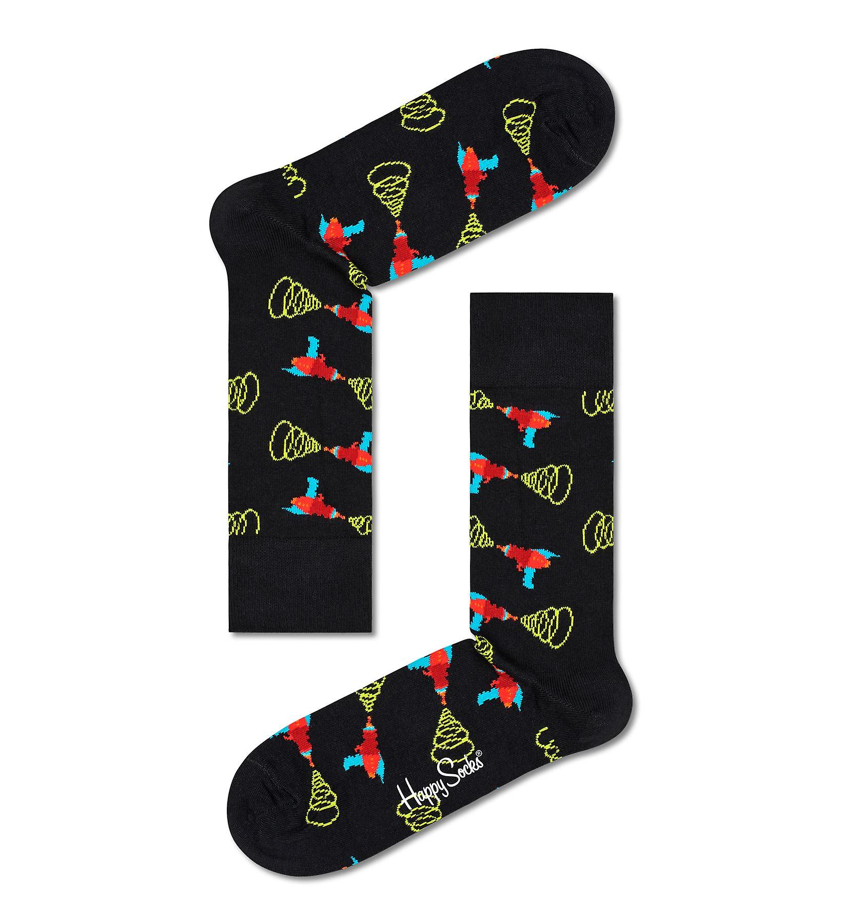 Happy Socks - Crew Socks (Size L) ~ Lazer Quest