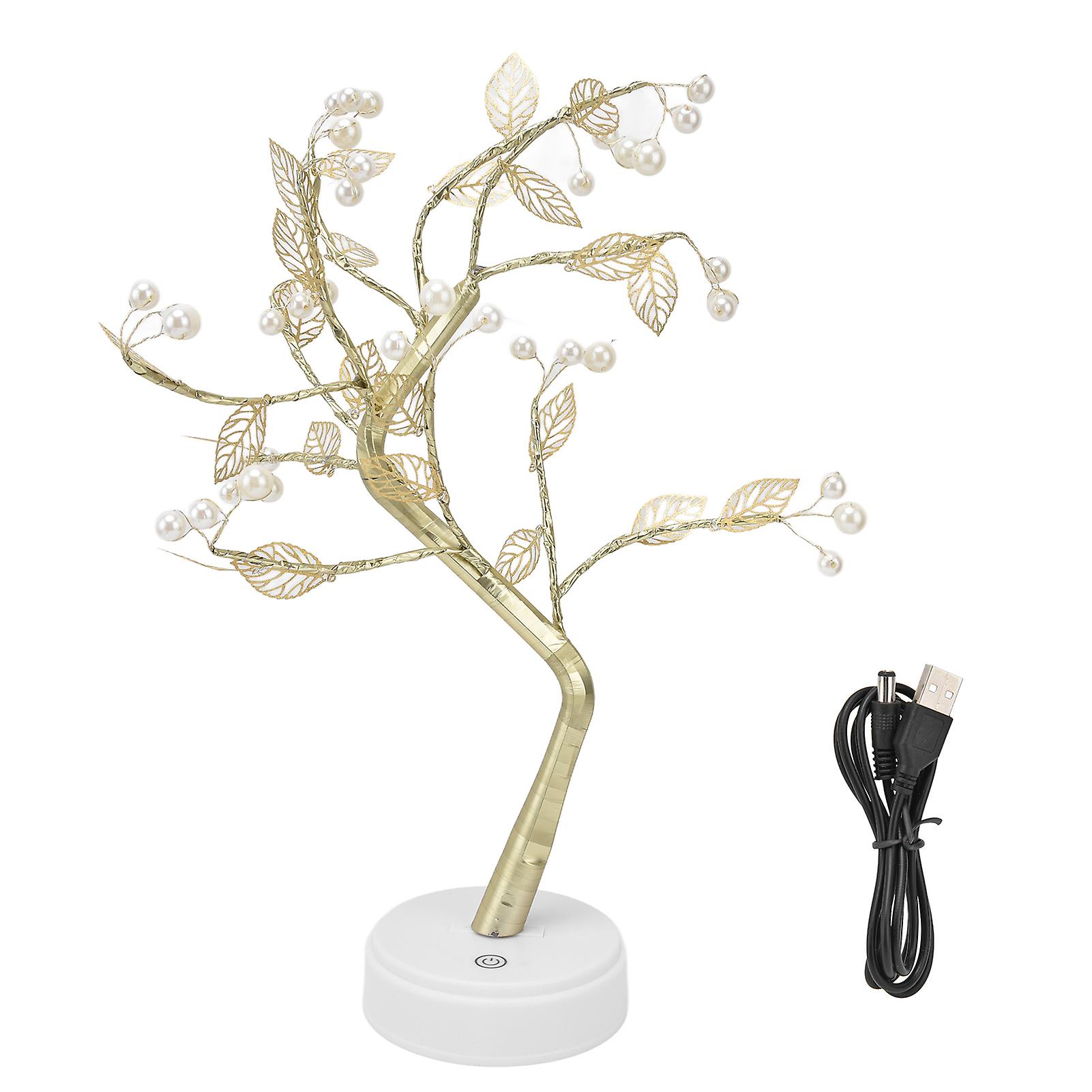 Artificial Tree Lamp Adjustable Branches Bonsai Style Touch Screen Switch Exquisite Appearance LED Tree Lamp