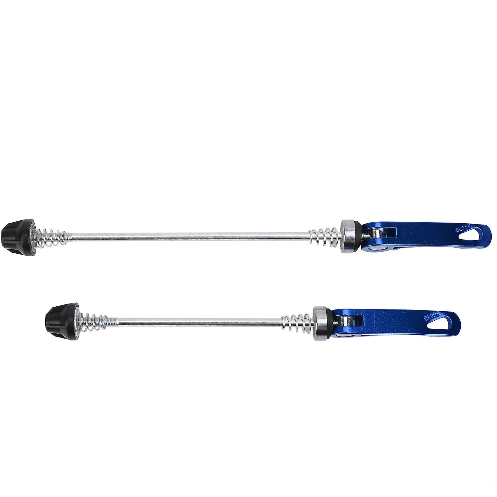 2pcs Road Mountain Bicycle Quick Release Skewers Bike Front Rear Skewer AccessoryBlue