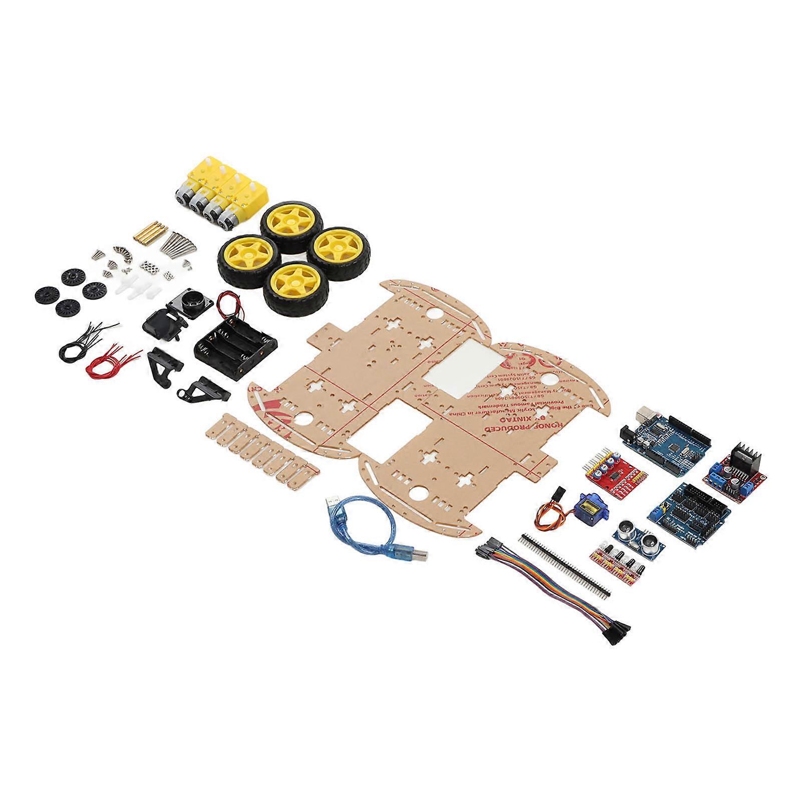 Smart Robot Car Chassis Kit Tracking Motor Roboter Smart Car Plattform für 4WD DIY