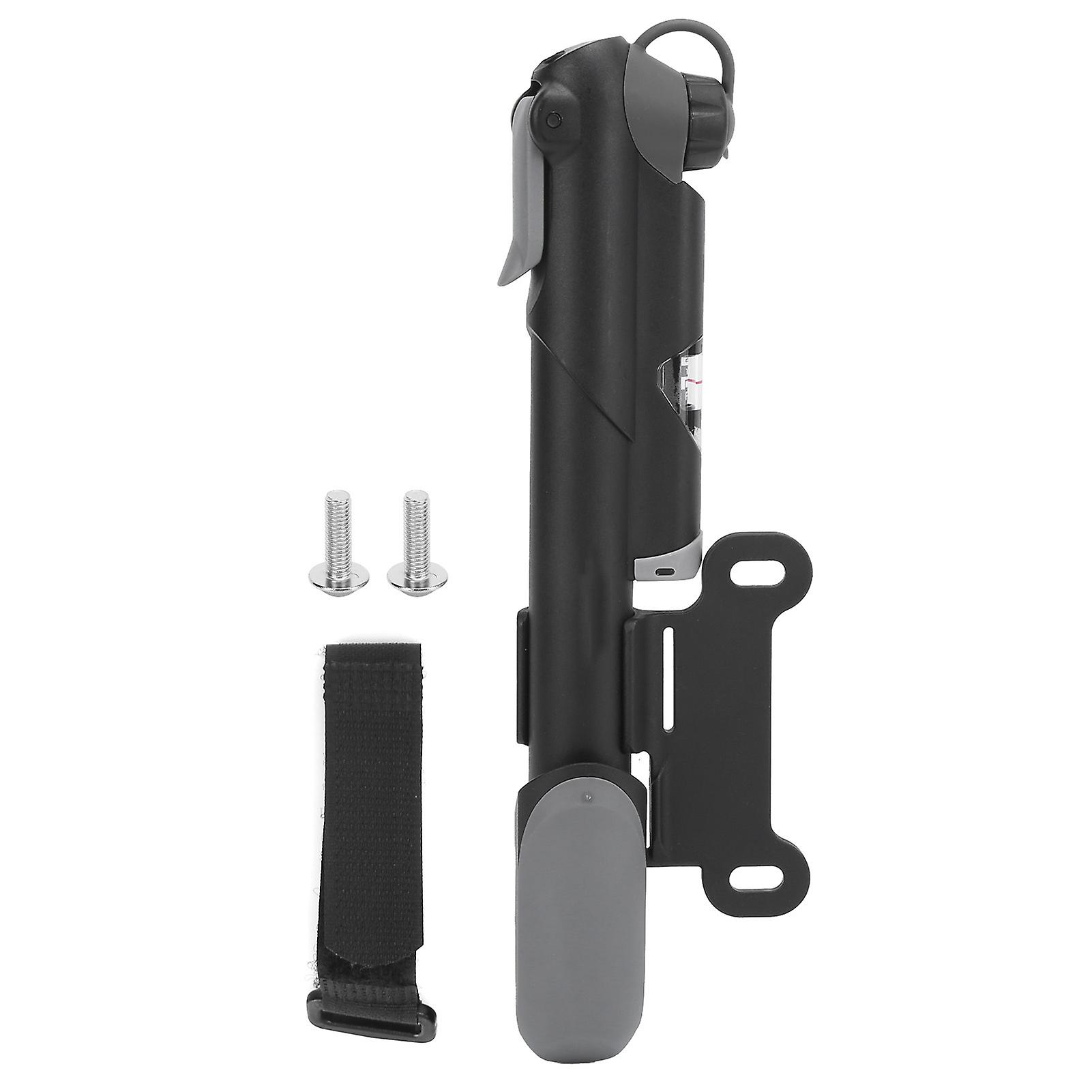 Mini Bike Pump with Pressure Gauge, Portable Presta and Schrader Valves, Bicycle Pumps for Road and Mountain Bikes