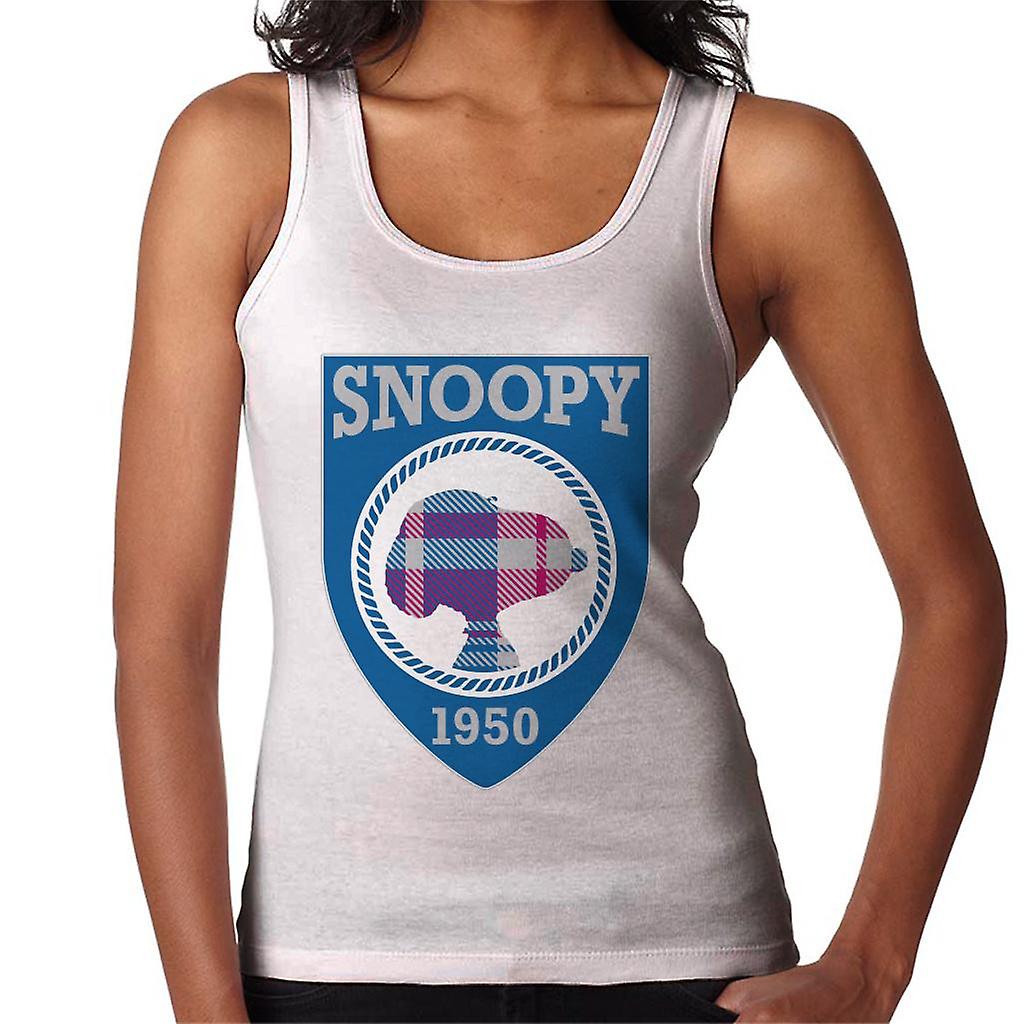 Peanuts Snoopy 1950 Blue Badge Design Women's Vest