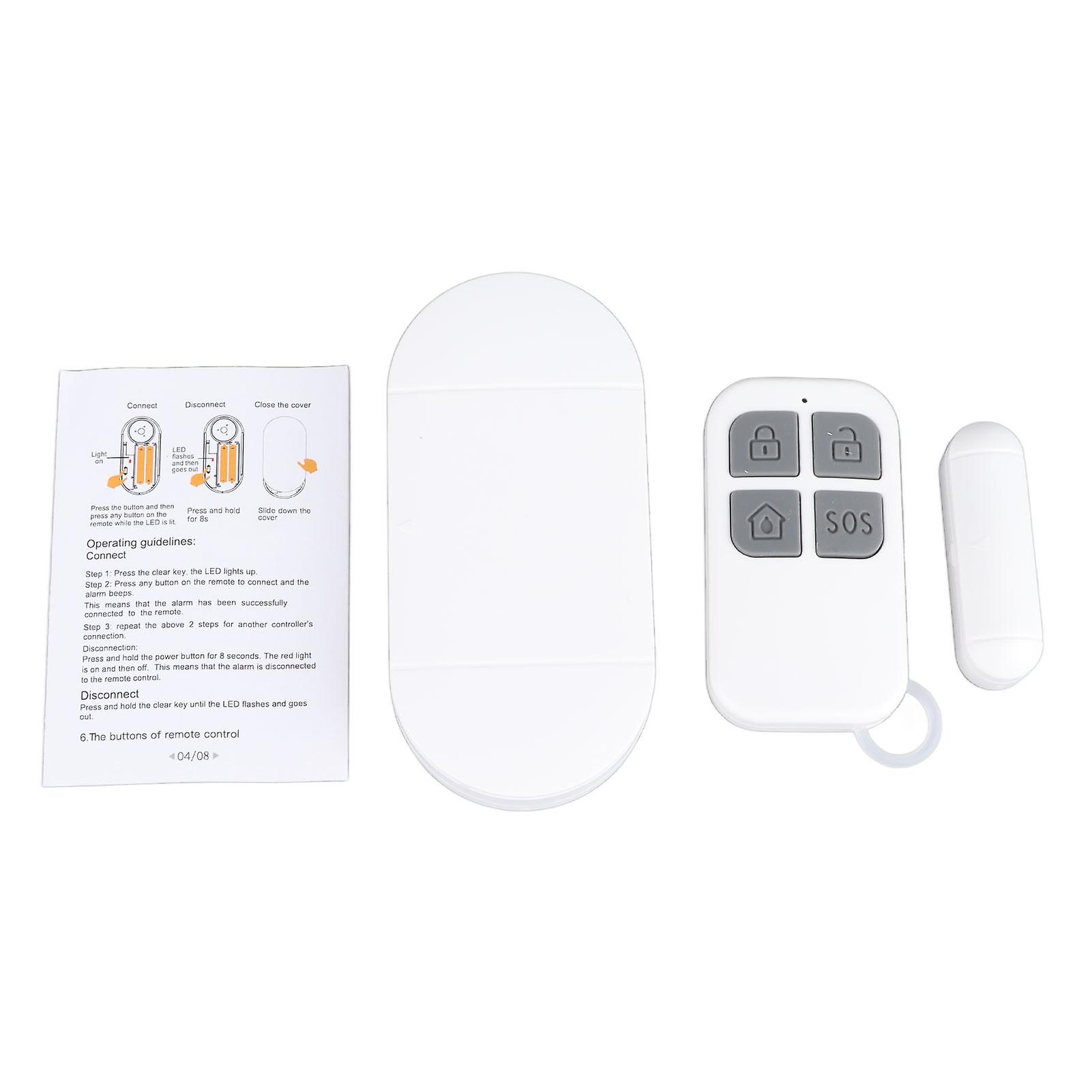 Wireless Magnetic Door & Window Alarm - Remote Control, 30s Alert, Durable, Easy Install