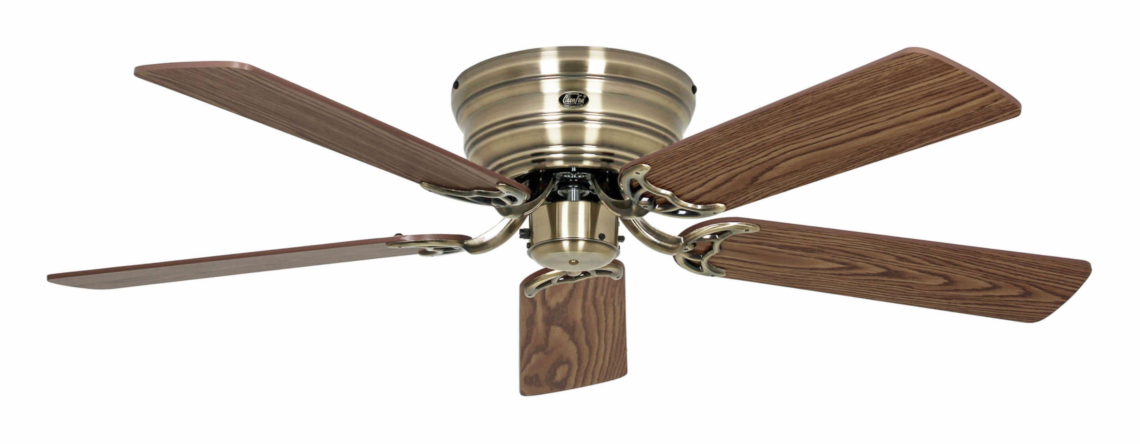 Deckenventilator Classic Flat III Messing antik 132