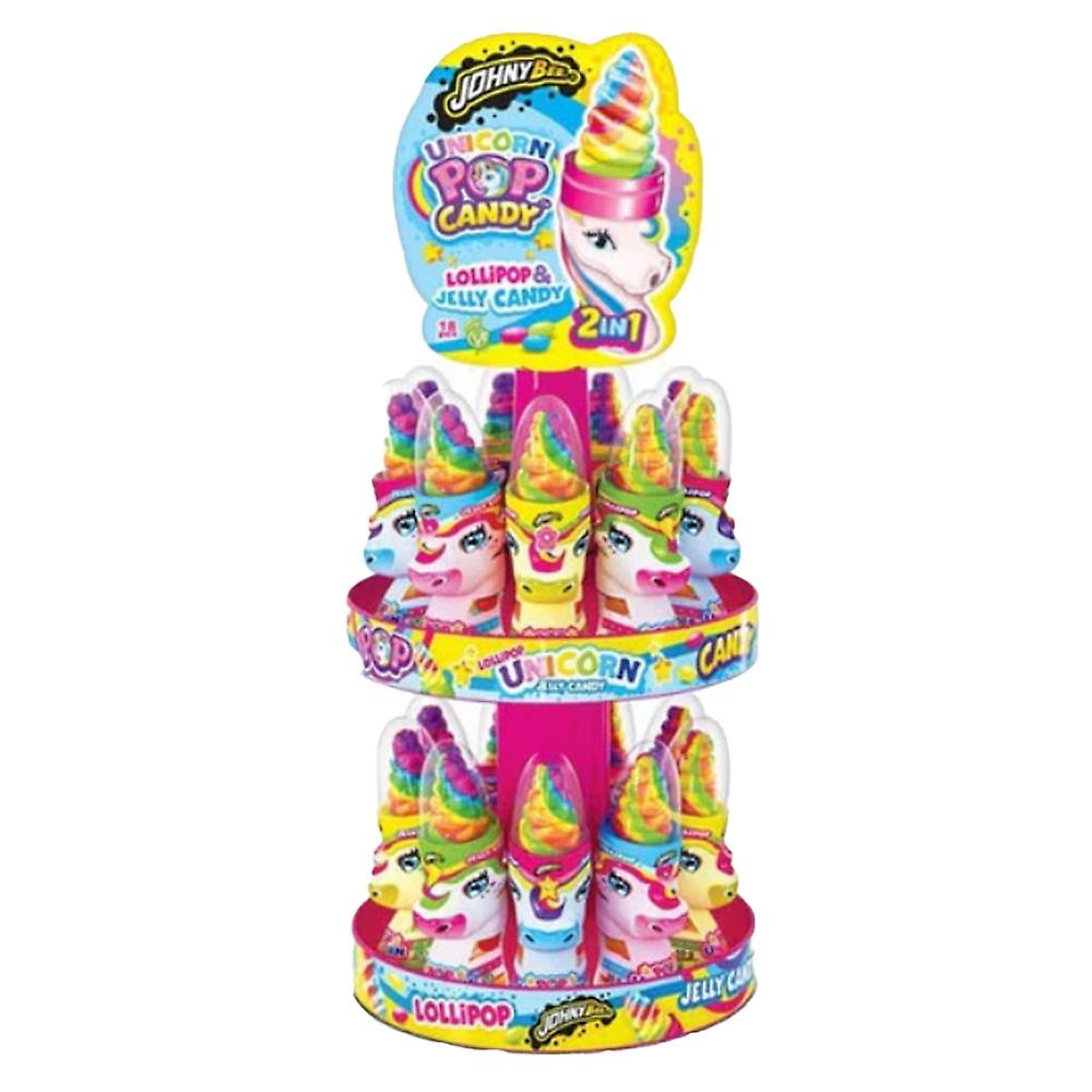 Unicorn Pop Candy Colorful Yummy Delicious Fruity Flavours Unique Shape 18x50g