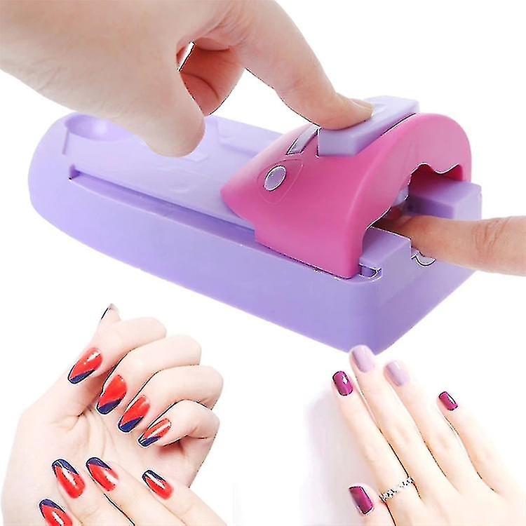 Nail Art DIY Printer Set Pattern Printing Nail Art Machine Nail Drawing Polishing Kit with 6 Pattern