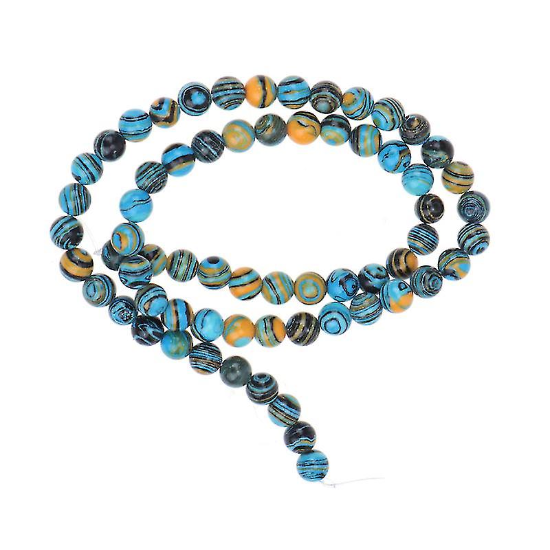 48pcs Colored Stone Beads