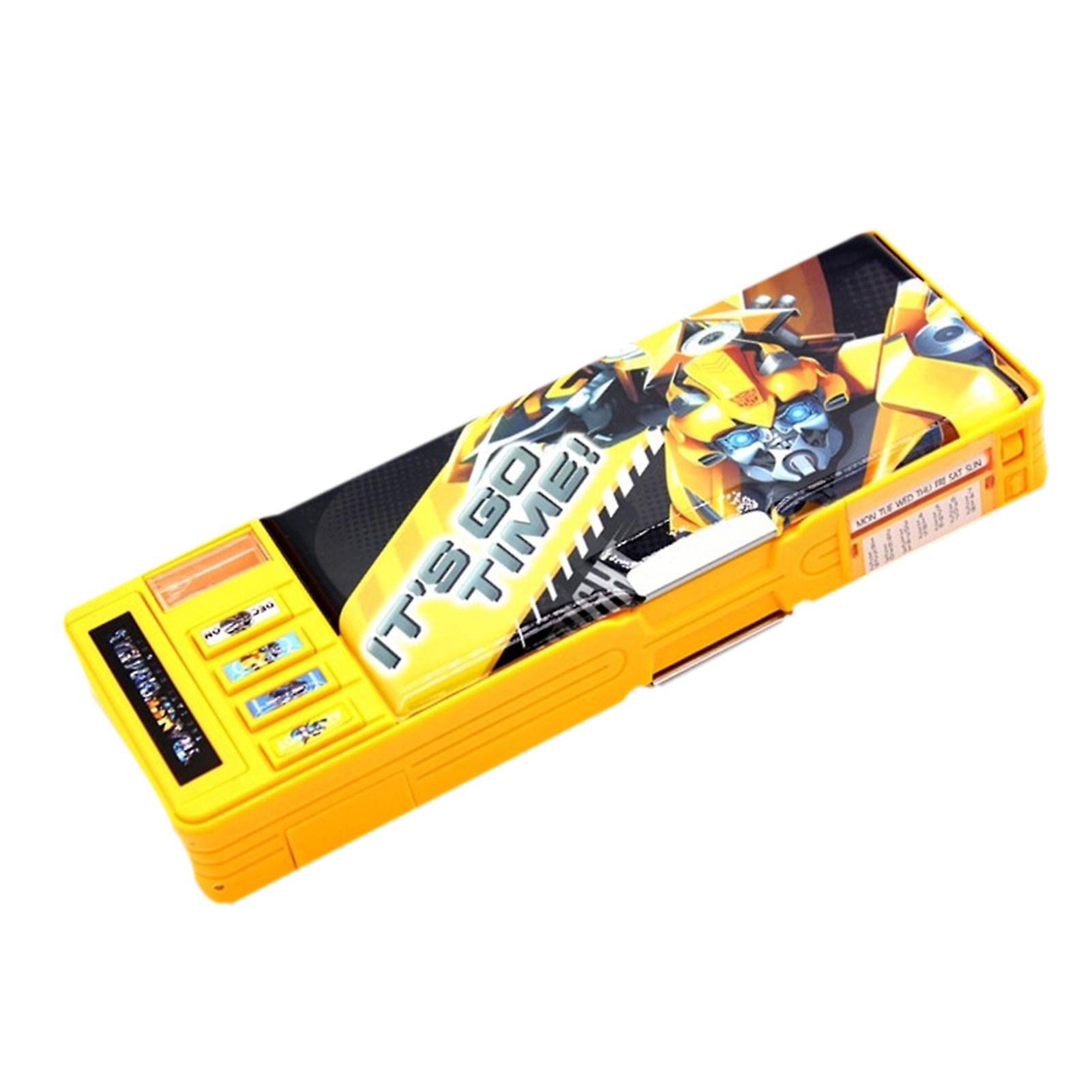 Transformer Pencil Case with Multiple Compartments Funny Innovative School Stationery Storage Box for Boys