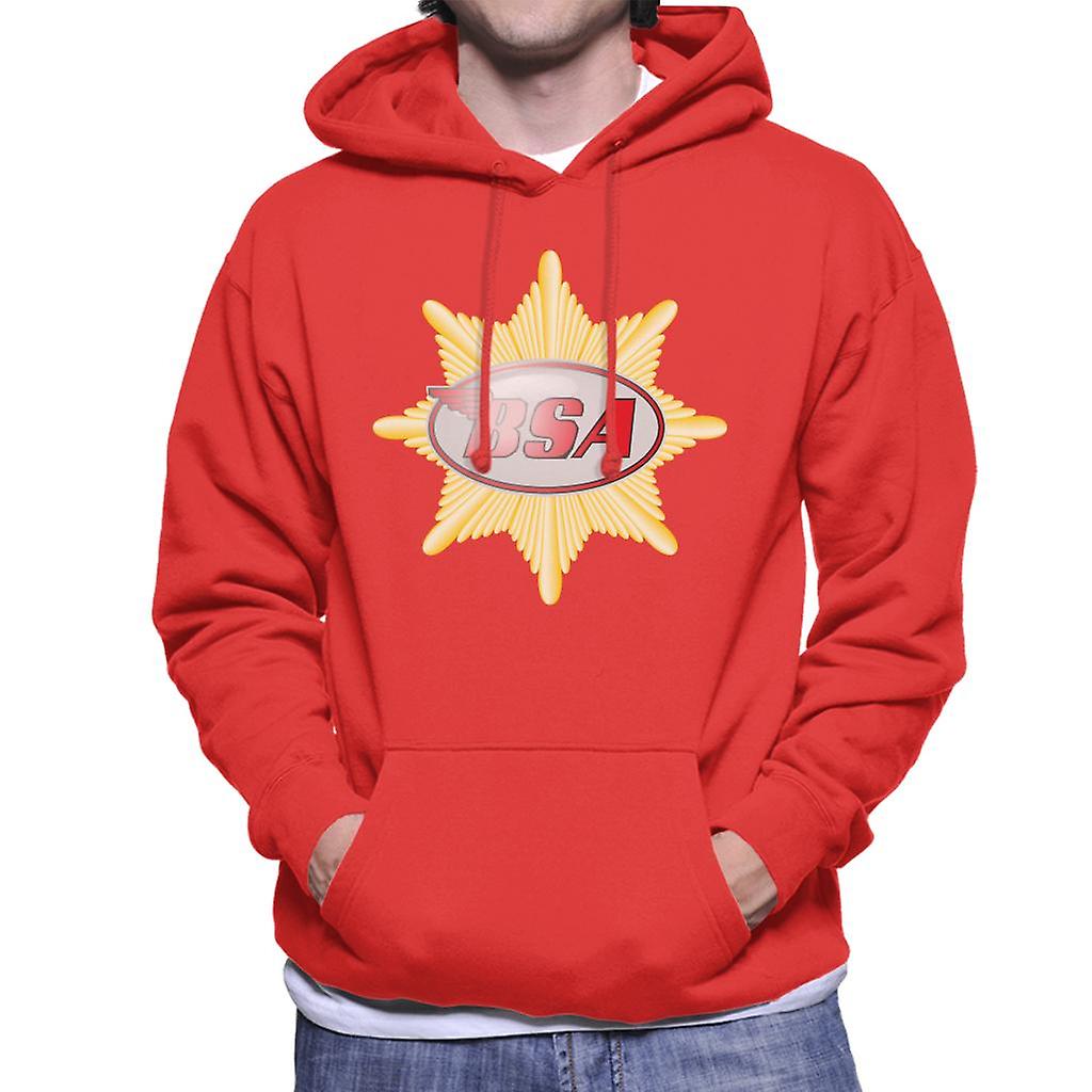 BSA Red Logo Badge Felpa con cappuccio uomo