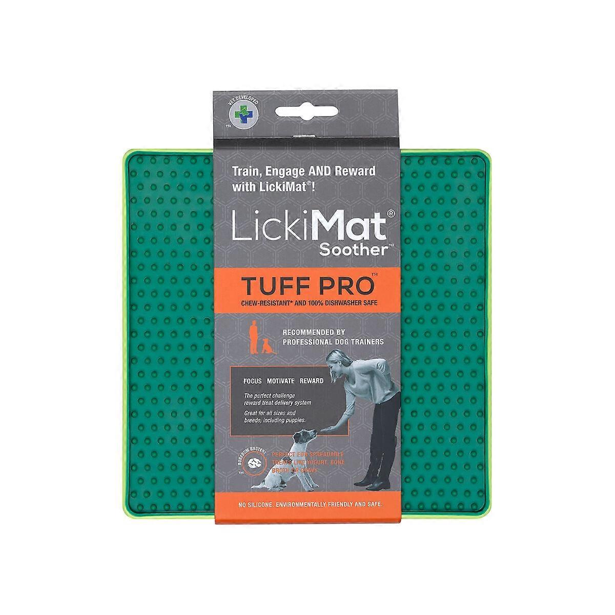 Dog Feeder Lickimat Green polypropylene TPR