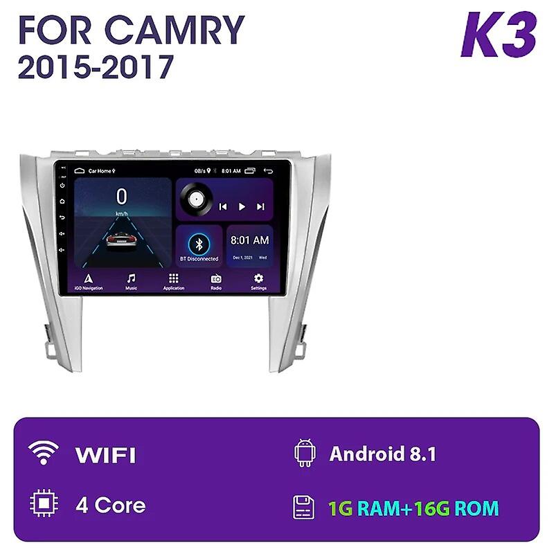 10.1" 2din Android 11 Car Radio Multimidia Video Player Rds Dsp Autoradio For Toyota Camry 8 50 55 2015-2017 Navigation Gps