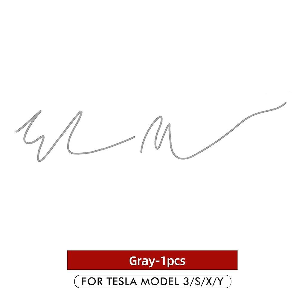 2021 Elon Musk Signature Car Sticker For Tesla Model S 3 X Y Accessories Creative Auto Stickers Model3 Automobile Decals