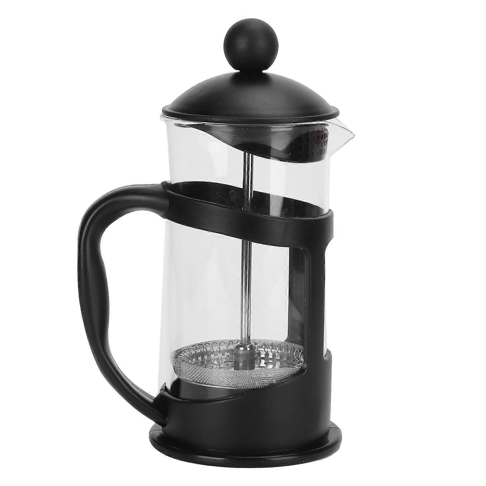 Coffee Tea Maker Kettle High Temperature Resistant Borosilicate Filter Teapot Hand Brewing Black1000ml