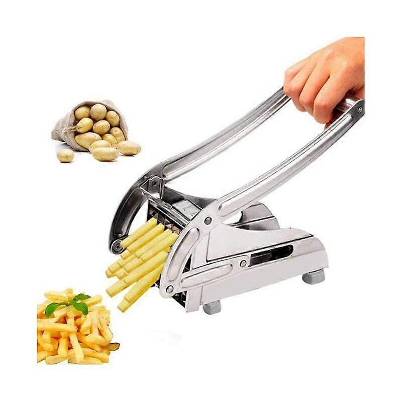 Coupe-pommes de terre professionnel en acier inoxydable coupe-frites manuel