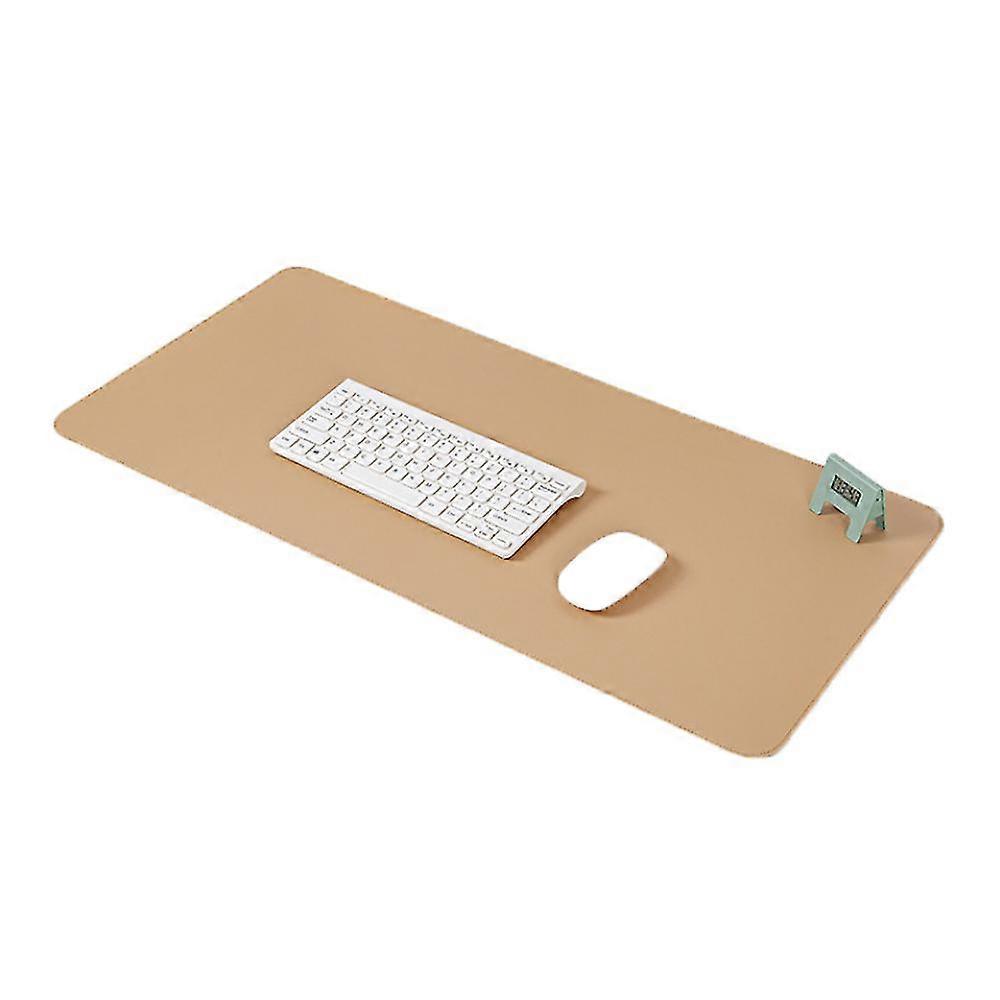 Leather Desk Pad, Extra Large Desk Pad, Office Desk Mat With Cork Material, Waterproof And Durable, Suitable For Office Staff And Home(apricot)