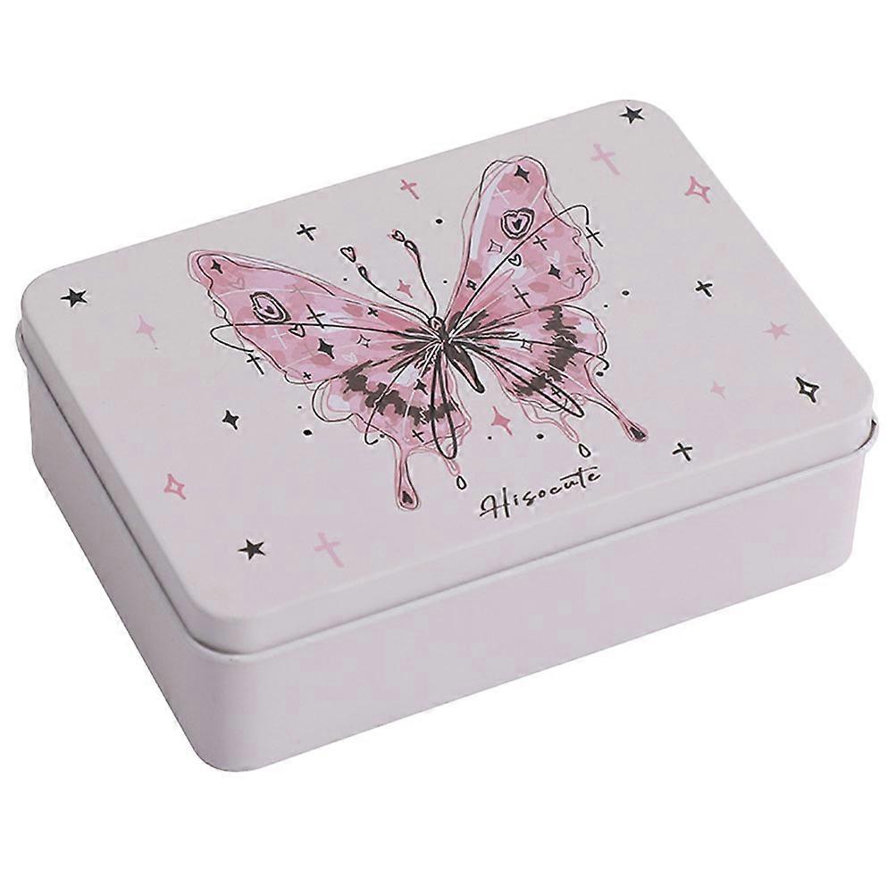 Tin Box Container Metal Tin Storage Box with Lid Candy Cookie Container Gift Box
