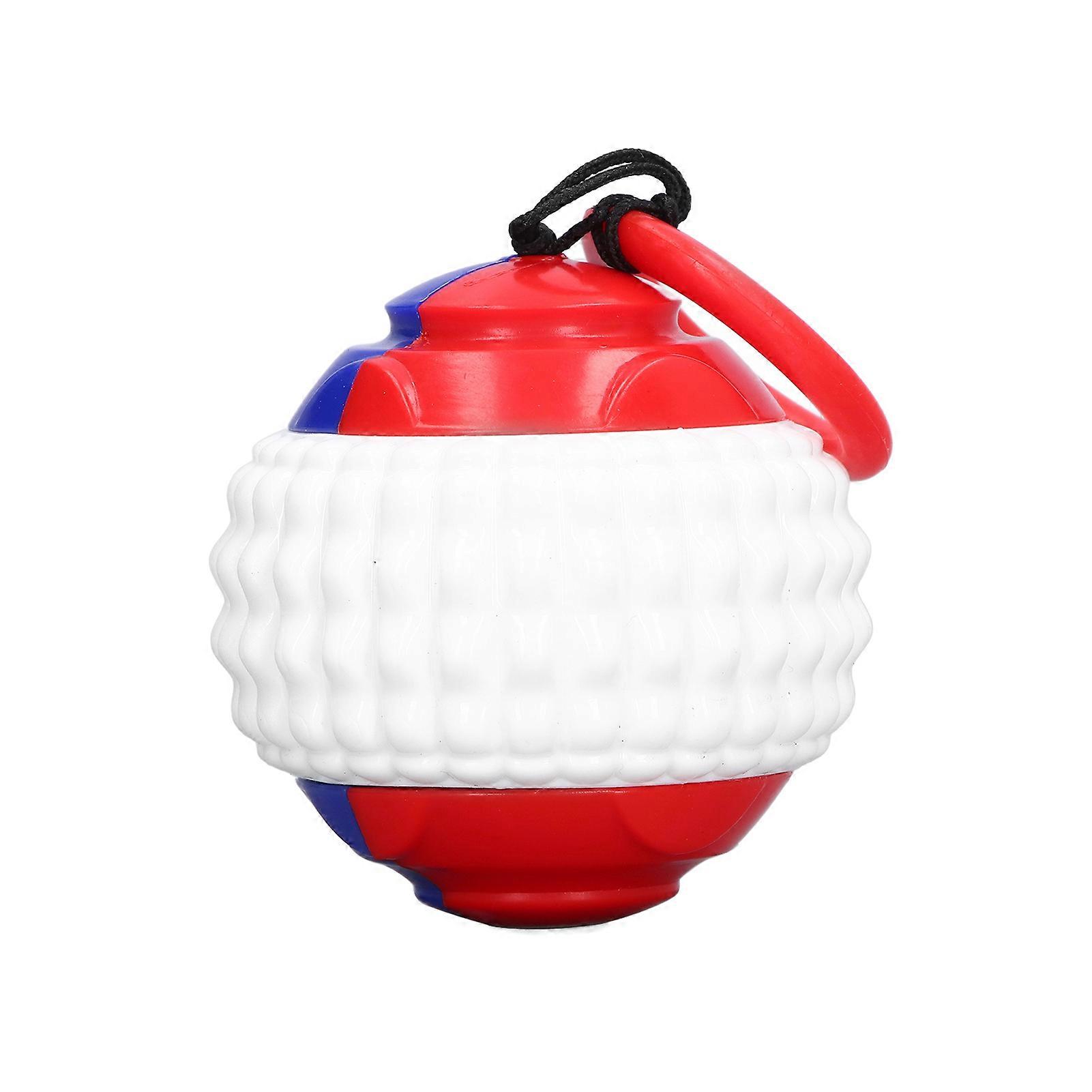 Pet Training Throwing Ball Interactive Outdoor Tossing Pet Ball with Retractable Drawstring for Molar and ChewBlue