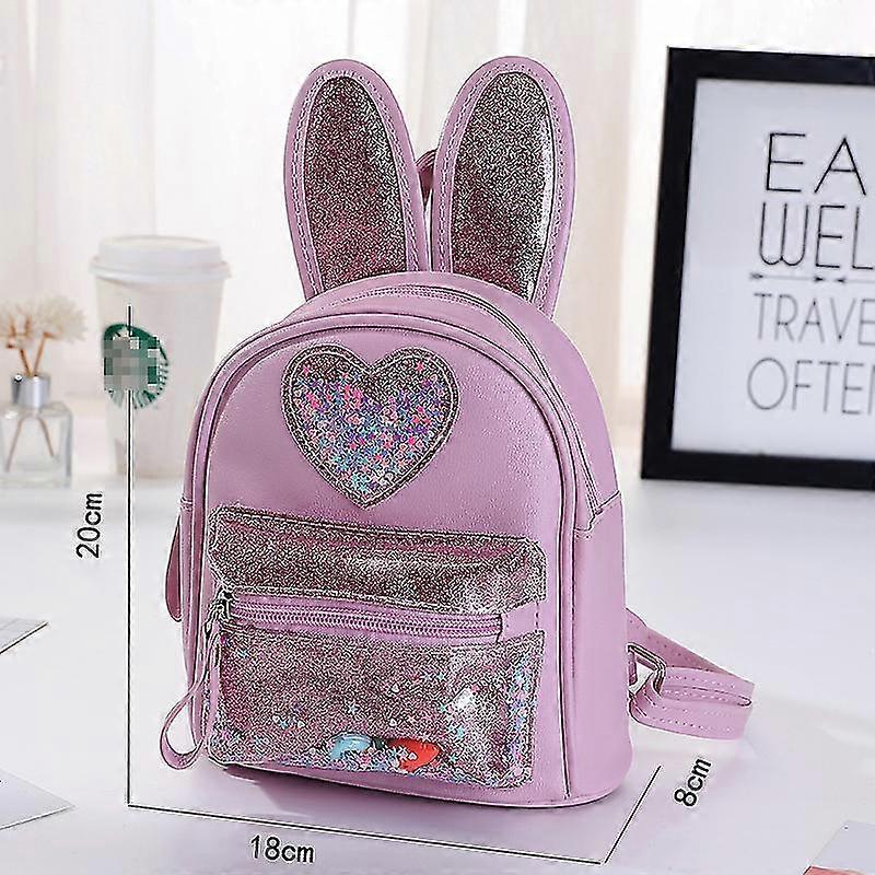 MUNSKT Sac à Main Fille Lapin Mignon Oreilles – Mini Sac Bandoulière Cuir Souple Avec Lunettes De Soleil – Pour Enfants & Bébés Filles