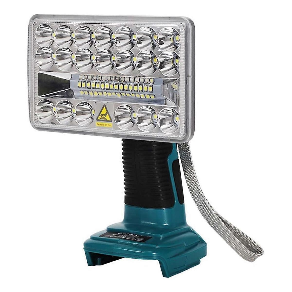 2000LM LED Work Light for 18V Lithium Battery, Floodlight for Camping, Emergency ,Rechargeable Led Flashlight