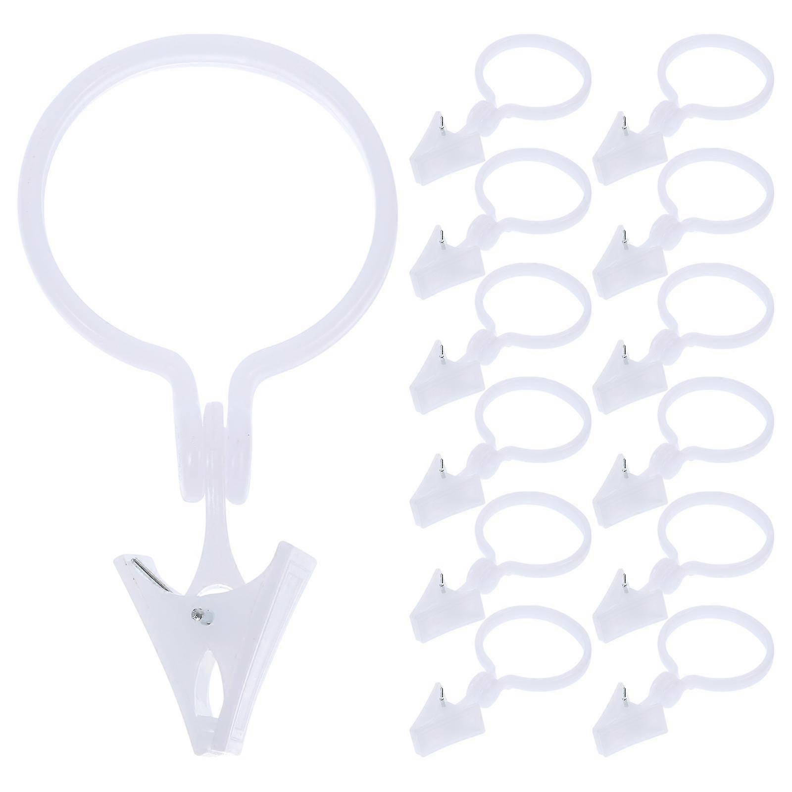 80 anillas para cortinas con clips.