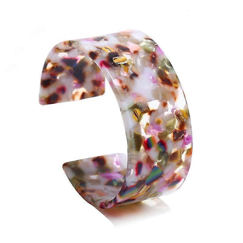 Fashion Leopard Print Cuff Bangle Bracelet Tortoise Shell Wide Brown Bracelets