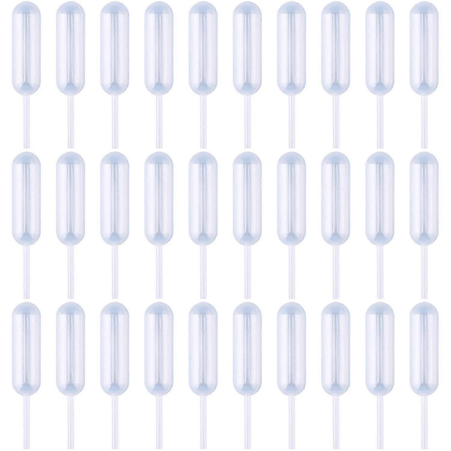 80pcs 4ml plastic dessert pipet squeeze liquid dropper injector transfer