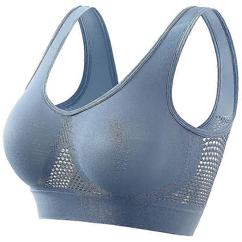 2 pack Αθλητικοί Στηθόδεσμοι για Γυναίκες Αθλητικοί Στηθόδεσμοι με Επένδυση για Γυναίκες Σουτιέν Προπόνησης Μπλε