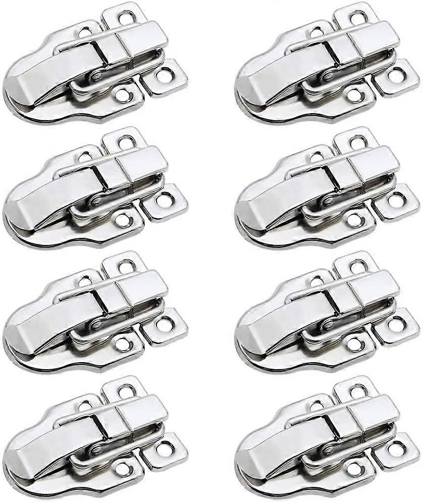 Sunrain Set of 8 Toggle Latches Metal Lever Closure Toggle Clasp Latch Spring Box Chest Lock Tool Box Storage Box