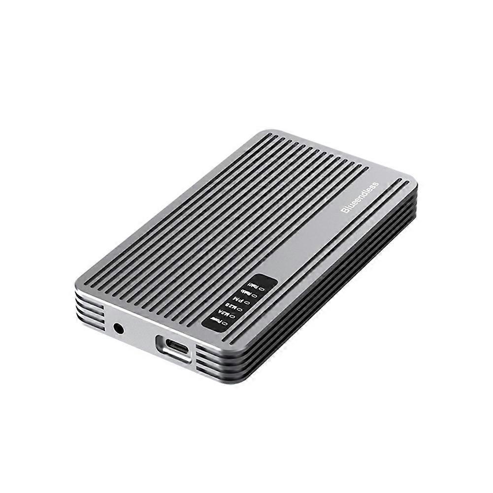 Dual Bay Mobile Hard Disk Box 20Gbps M.2 SATA/NVMe SSD Enclosure-Dual Bay NVMe SSD Case US PLUG
