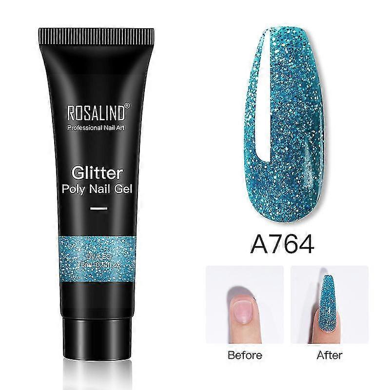 15ml třpytivý perlový prodlužovací křišťálový lak na nehty