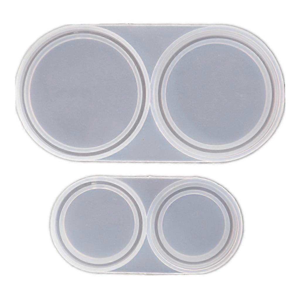 KINCJON Clear Coin Capsules Storage Silicone Resin Casting Mold For Diy Round Coin Holde