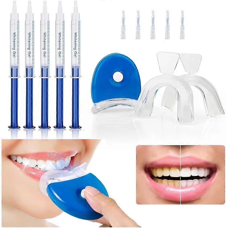 Teeth Whitening Kit 53ml Whitening Gel with Professional LED Light Reduce Sensitive Teeth Whitening Kit Remove Stains Whiten Teeth Quick Resultsing