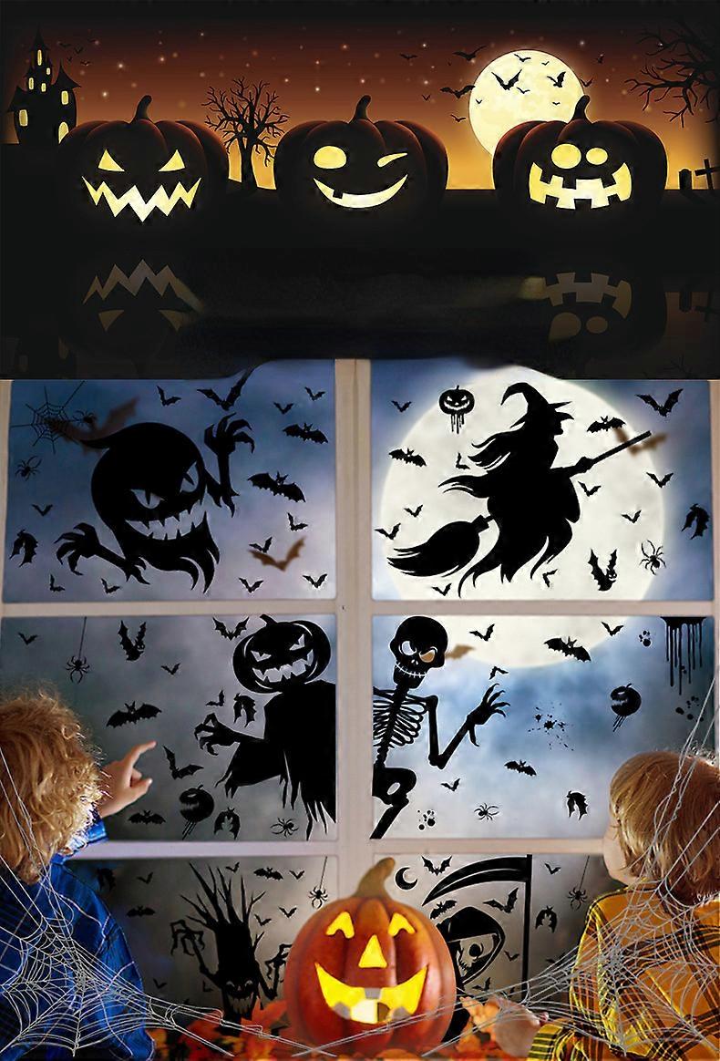 Halloween giant ghost monster ghost shadow window sticker Halloween party decoration electrostatic sticker