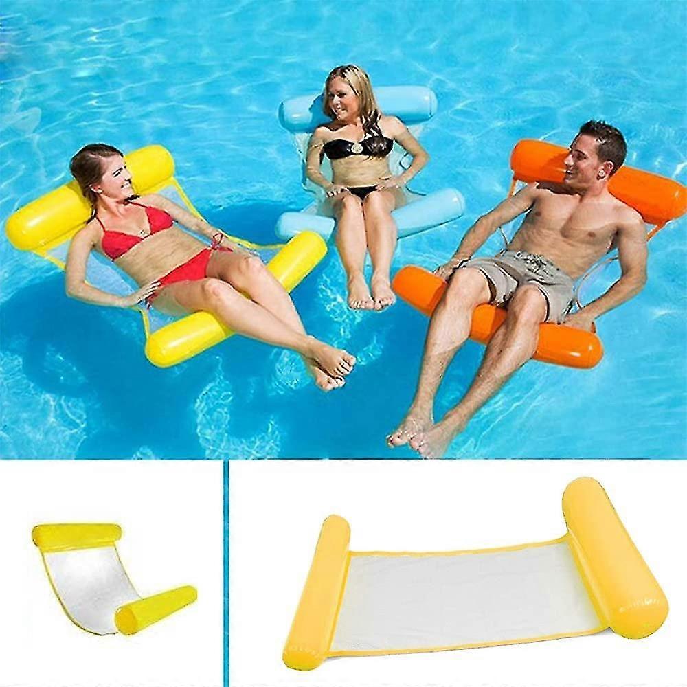 Multi Purpose Floating Hammock, Inflatable Pool Float 4-in-1 Floating Reclining Float Hammock Water Hammock Multi-use Foldable Floating Hammock Portab