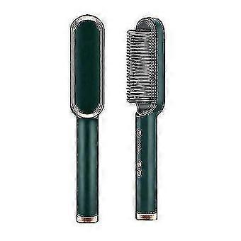 2024 Negative Ion Electric Hair Straightener Curler Lazy Comb Ironing Artifact Brush--
